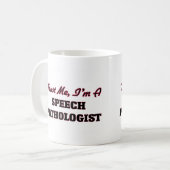 Vertrouw me dat ik een spraakpatholoog ben koffiemok (Voorkant links)