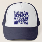 Vertrouw me dat ik een toegelaten massagetherapeut trucker pet (Voorkant)