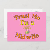 Vertrouw me dat ik een verloskundige Producten ben Briefkaart (Voorkant / Achterkant)