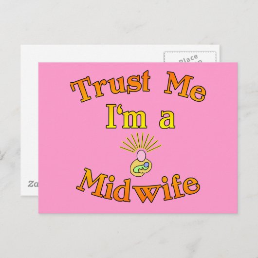 Vertrouw me dat ik een verloskundige Producten ben Briefkaart (Voorkant / Achterkant)