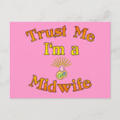 Vertrouw me dat ik een verloskundige Producten ben Briefkaart (Voorkant)