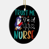 Vertrouw me dat ik een verpleegster ben voor manne keramisch ornament (Rechts)