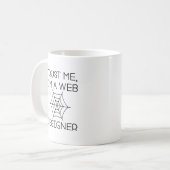 Vertrouw me dat ik een webontwerper ben koffiemok (Voorkant links)