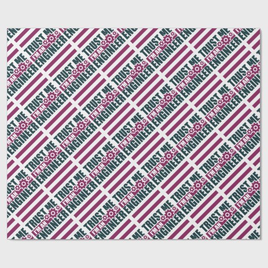 vertrouw me dat ik ingenieur 3 ben cadeaupapier (Vlak)