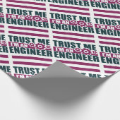 vertrouw me dat ik ingenieur 3 ben cadeaupapier (Hoek)