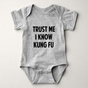 Vertrouw me dat ik Know Kung Fu ken Romper