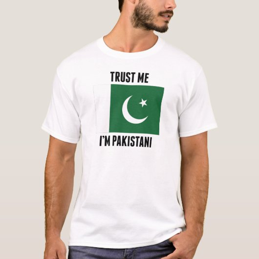 Vertrouw me dat ik Pakistani ben T-shirt (Voorkant)