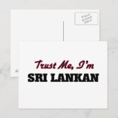 Vertrouw me dat ik Sri Lankan ben Briefkaart (Voorkant / Achterkant)