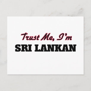 Vertrouw me dat ik Sri Lankan ben Briefkaart
