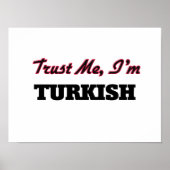 Vertrouw me dat ik Turks ben Poster (Voorkant)