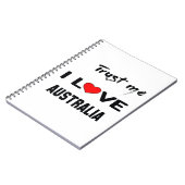 Vertrouw me dat ik van Australië hou. Notitieboek (Linkerzijde)