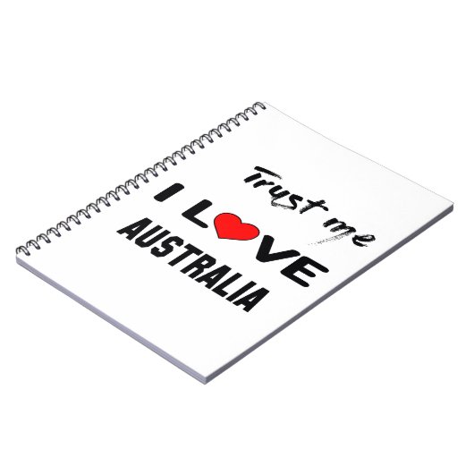Vertrouw me dat ik van Australië hou. Notitieboek (Linkerzijde)