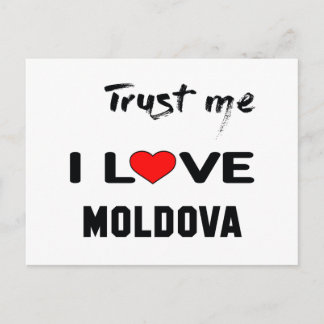 Vertrouw me dat ik van Moldavië hou. Briefkaart
