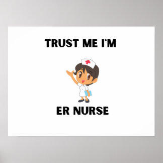 vertrouw me dat ik verpleegster ben poster