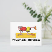Vertrouw me dat ik Yoga Gift doe Briefkaart (Staand voorkant)