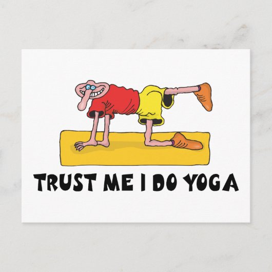 Vertrouw me dat ik Yoga Gift doe Briefkaart (Voorkant)
