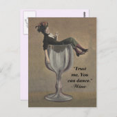 Vertrouw me dat je Briefkaarten kunt dansen. (Voorkant / Achterkant)