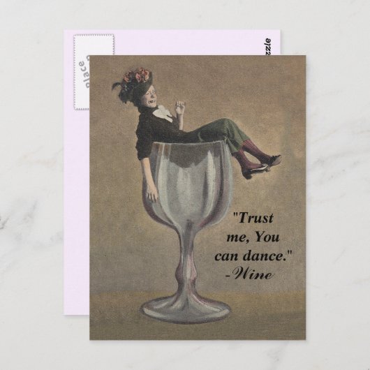 Vertrouw me dat je Briefkaarten kunt dansen. (Voorkant / Achterkant)