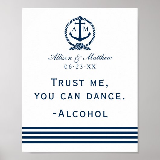 Vertrouw me dat je de zeemacht kunt dansen. poster (Voorkant)