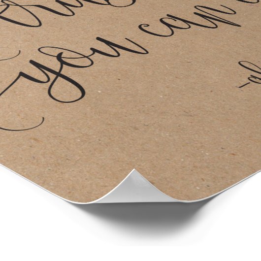 Vertrouw me dat je het alcoholsignaal kunt afgeven poster (Hoek)