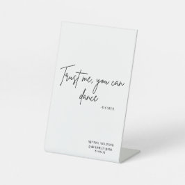 Vertrouw me dat je kunt dansen - alcohol | Teken v Reclamebord Met Voetstuk
