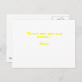 Vertrouw me dat je kunt dansen briefkaart (Voorkant / Achterkant)