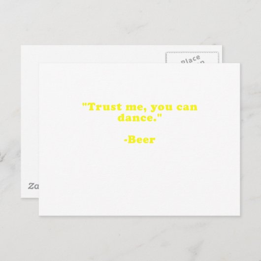 Vertrouw me dat je kunt dansen briefkaart (Voorkant / Achterkant)