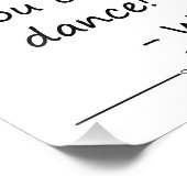 Vertrouw me dat je kunt dansen, wijn, bruiloft foto afdruk (Hoek)