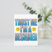 Vertrouw me Designer Life B Briefkaart (Staand voorkant)