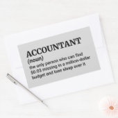 Vertrouw me, ik ben een accountant - Grappige defi Rechthoekige Sticker (Envelop)