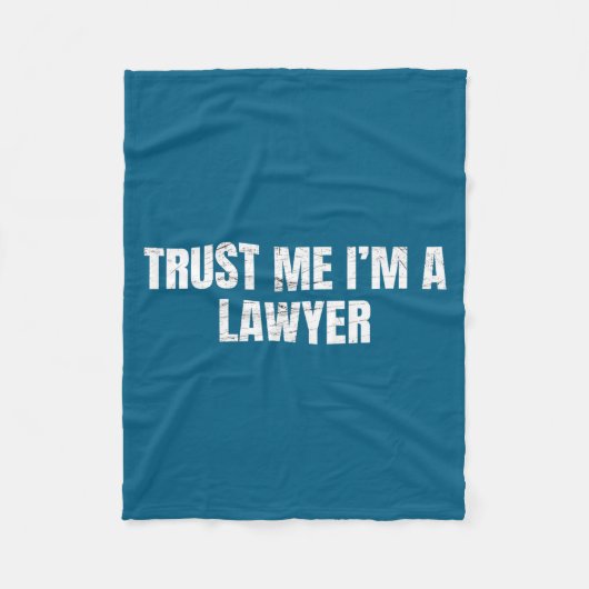 Vertrouw Me Ik Ben Een Advocaat Funny Jurist Recht Fleece Deken (Voorkant)