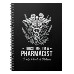 Vertrouw me, ik ben een apotheker Vintage Apotheek Notitieboek