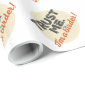 Vertrouw me. Ik ben een Birder! Embleem Cadeaupapier (Rol Hoek)