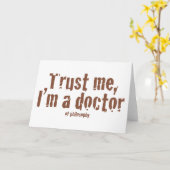 Vertrouw me, ik ben een dokter... kaart (Gele Bloem)