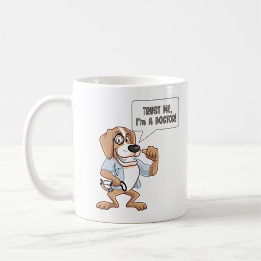Vertrouw me Ik ben een dokter Koffiemok (Links)