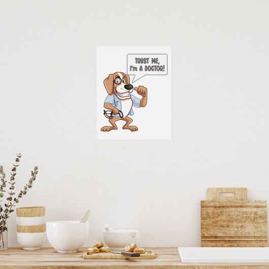 Vertrouw me Ik ben een dokter Poster (Keuken)