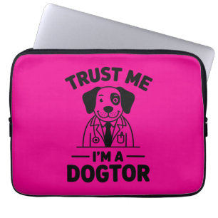 Vertrouw Me Ik Ben Een Hondter Laptop Sleeve