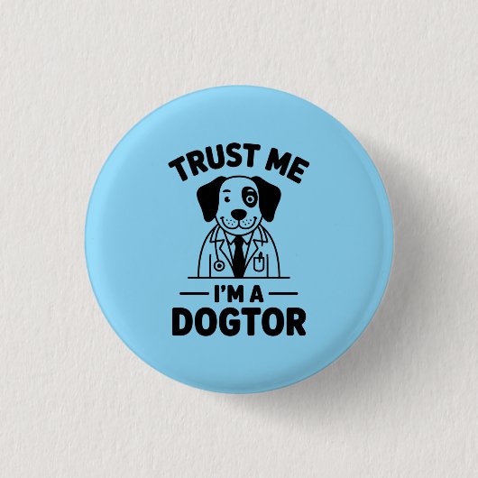 Vertrouw Me Ik Ben een Hondtor Ronde Button 3,2 Cm (Voorkant)