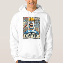 Vertrouw me, ik ben een ingenieur 3D-ontwerper Hoo Hoodie
