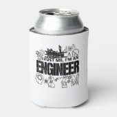 Vertrouw me ik ben een ingenieur Funny Engineering Blikjeskoeler (Blikje Voorkant)