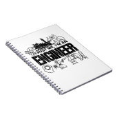 Vertrouw me ik ben een ingenieur Funny Engineering Notitieboek (Rechterzijde)