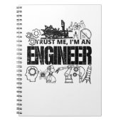 Vertrouw me ik ben een ingenieur Funny Engineering Notitieboek (Voorkant)