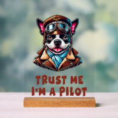 Vertrouw Me, Ik Ben Een Piloot Acryl Bord (Neutraal)