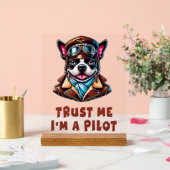 Vertrouw Me, Ik Ben Een Piloot Acryl Bord (Huwelijk)