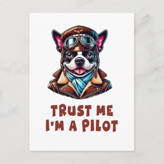 Vertrouw Me, Ik Ben Een Piloot Briefkaart (Voorkant)