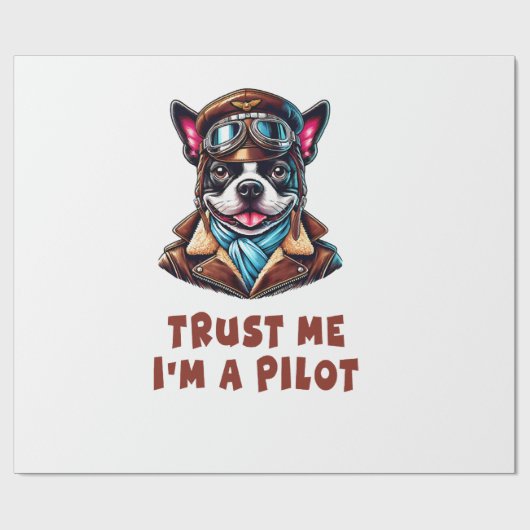 Vertrouw Me, Ik Ben Een Piloot Cadeaupapier (Vlak)