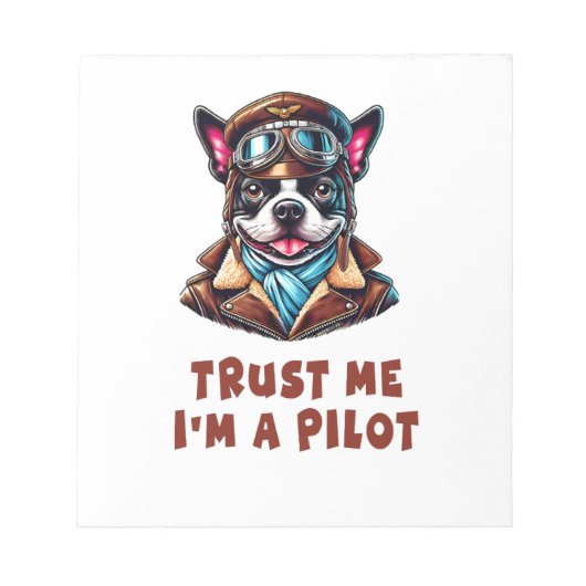 Vertrouw Me, Ik Ben Een Piloot Notitieblok (Voorkant)
