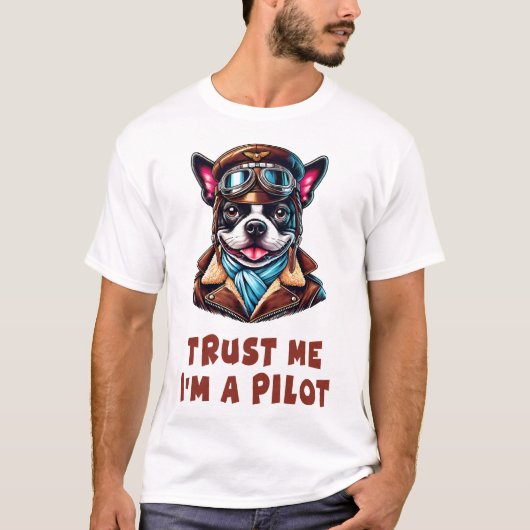 Vertrouw Me, Ik Ben Een Piloot T-shirt (Voorkant)