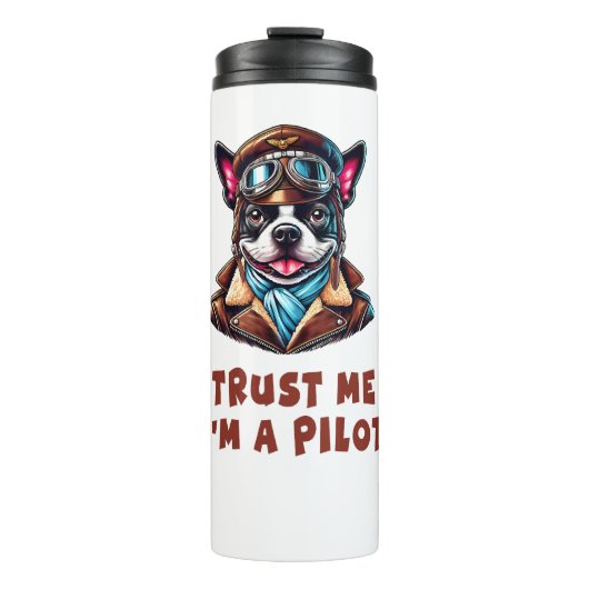 Vertrouw Me, Ik Ben Een Piloot Thermosbeker (Voorkant)