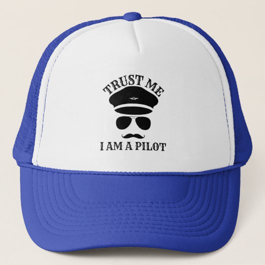 Vertrouw Me, Ik Ben Een Piloot Trucker Pet (Voorkant)